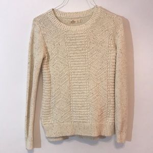 Cozy cream sweater Hollister XS